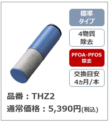 アルカリイオン水生成器用 浄水カートリッジ THZ2