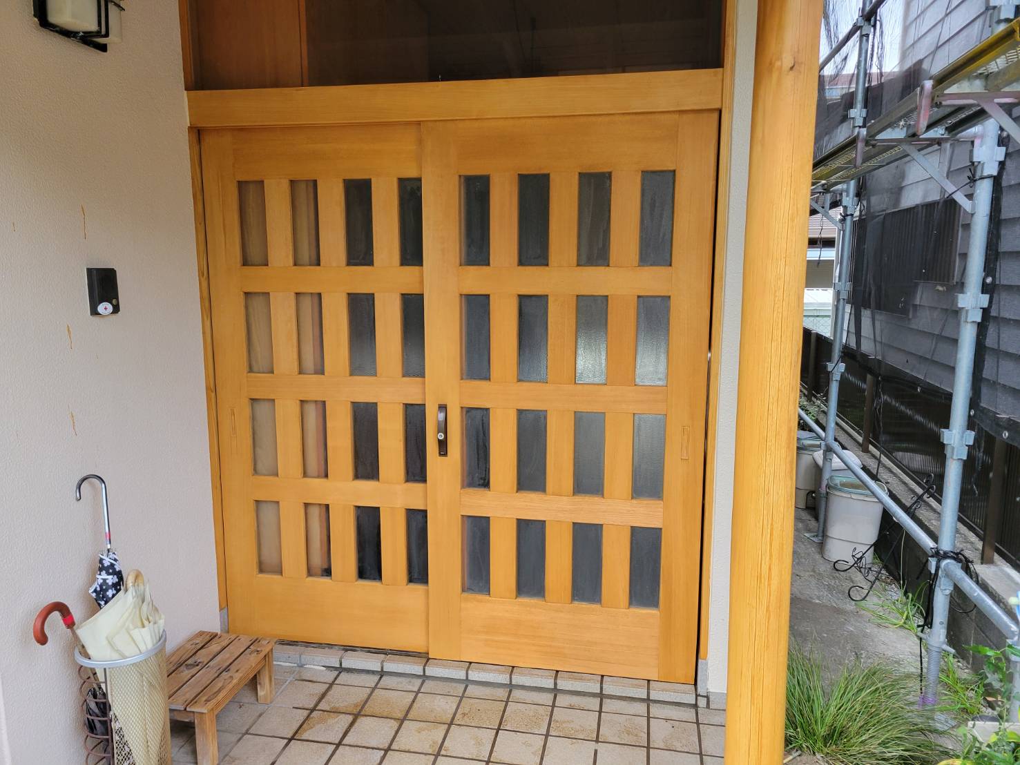 木部再生を行った建具